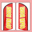 11FT Open House Red Advertising Swooper Flag Fit 15FT Flagpole (Flagpole Not Included 4.3)