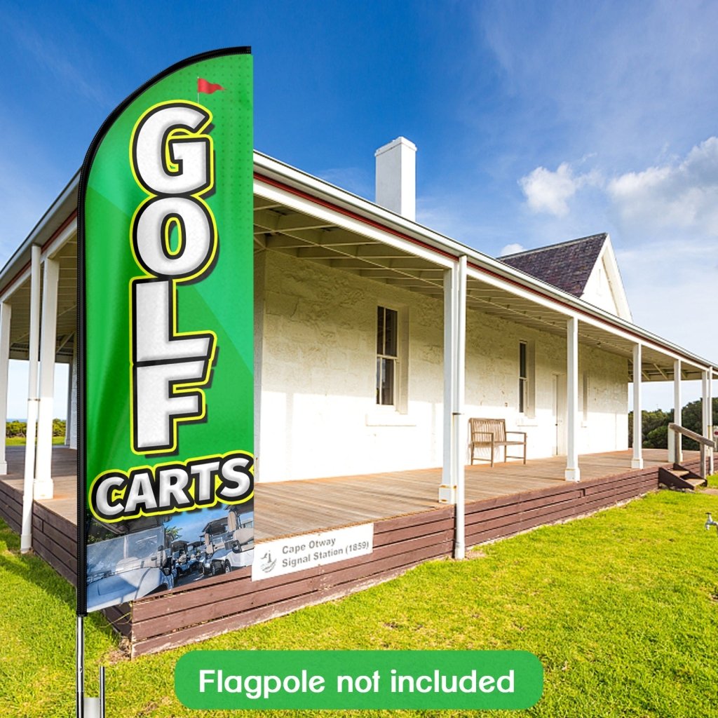 11FT Golf Advertising Swooper Flag Fit 15FT Flagpole(Flagpole Not Included 4.3)