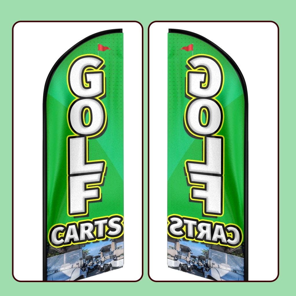 11FT Golf Advertising Swooper Flag Fit 15FT Flagpole(Flagpole Not Included 4.3)