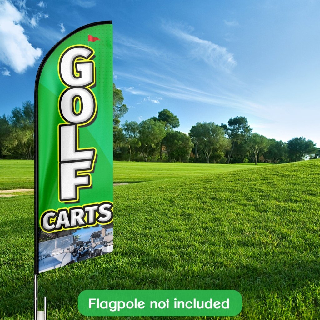 11FT Golf Advertising Swooper Flag Fit 15FT Flagpole(Flagpole Not Included 4.3)