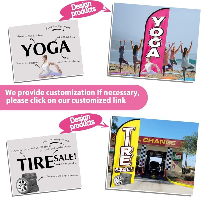 11FT Nutritional Snacks Advertising Swooper Flag Fit 15FT Flagpole(Flagpole Not Included 4.3)