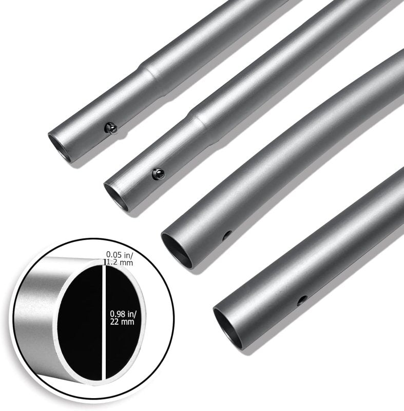 11FT Open - Blue&Red Advertising Swooper Flag with Flag Pole Kit, Ground Stake(3.3m)