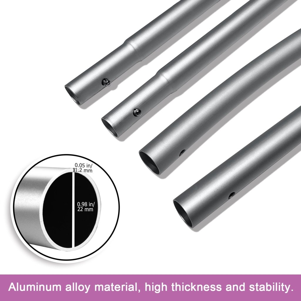 11FT Waxing Swooper Flag with Aluminium Alloy Flag Pole Kit(3.3m)