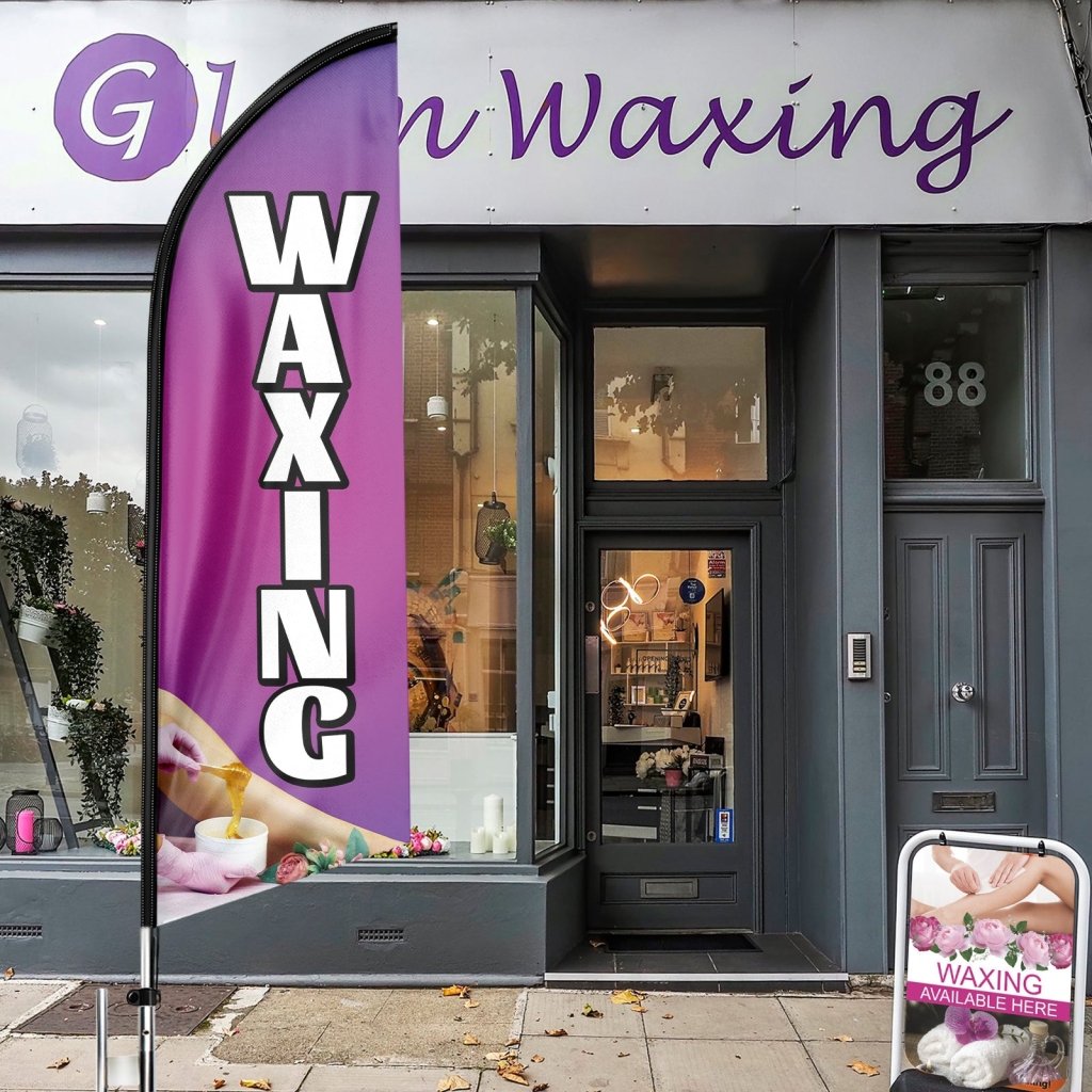 11FT Waxing Swooper Flag with Aluminium Alloy Flag Pole Kit(3.3m)