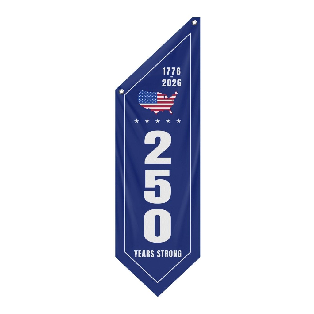 250 Years Strong Patriotic Porch Banner(Flag Only)