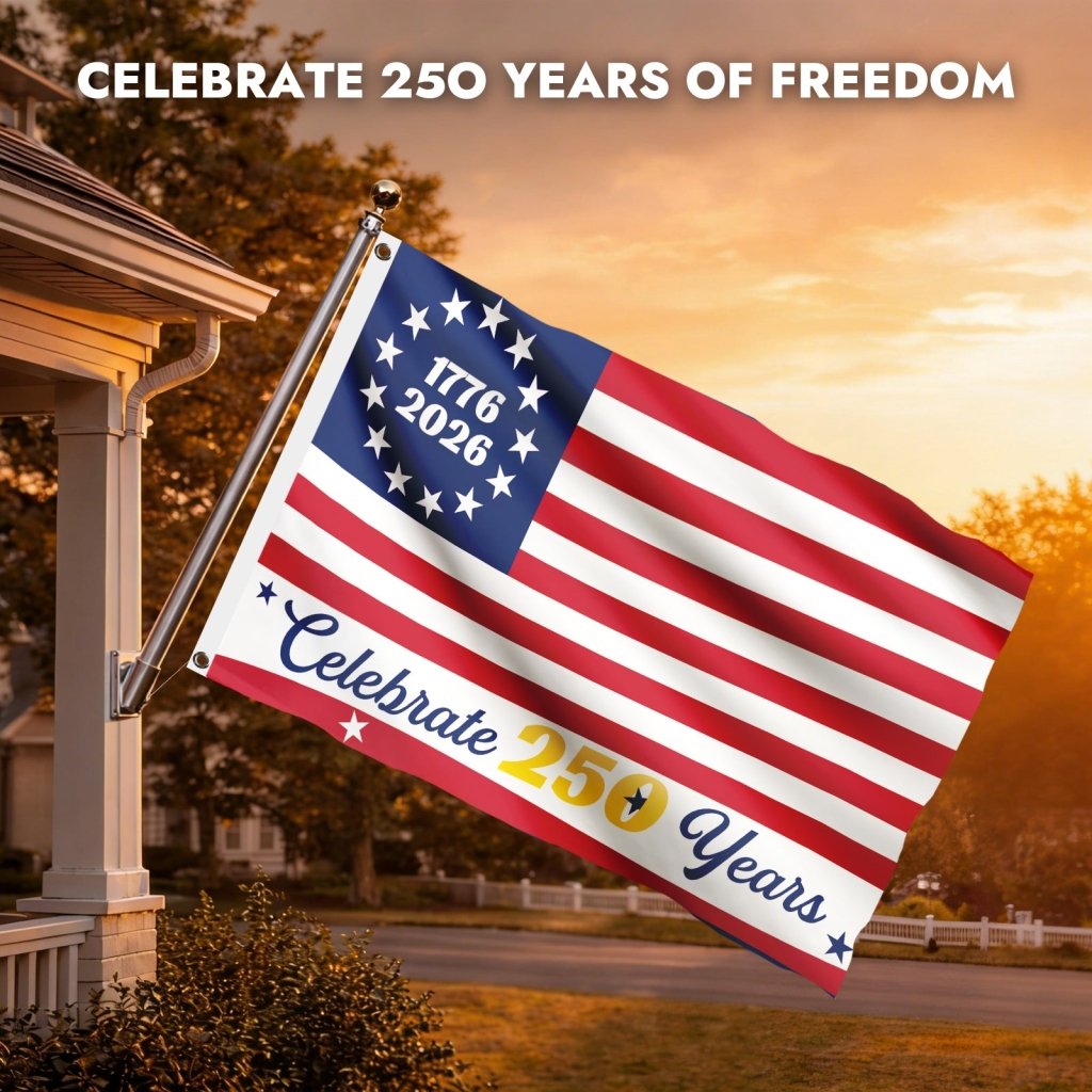 250th Anniversary American Flag (1776–2026) – USA 3x5 ft, Striped