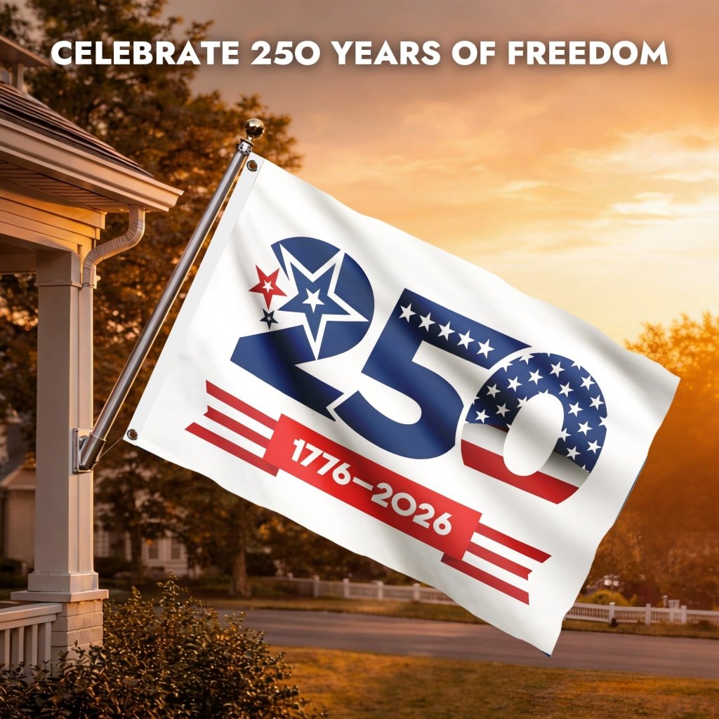 250th Anniversary Flag 1776–2026 American Flag Banner 3x5 FT