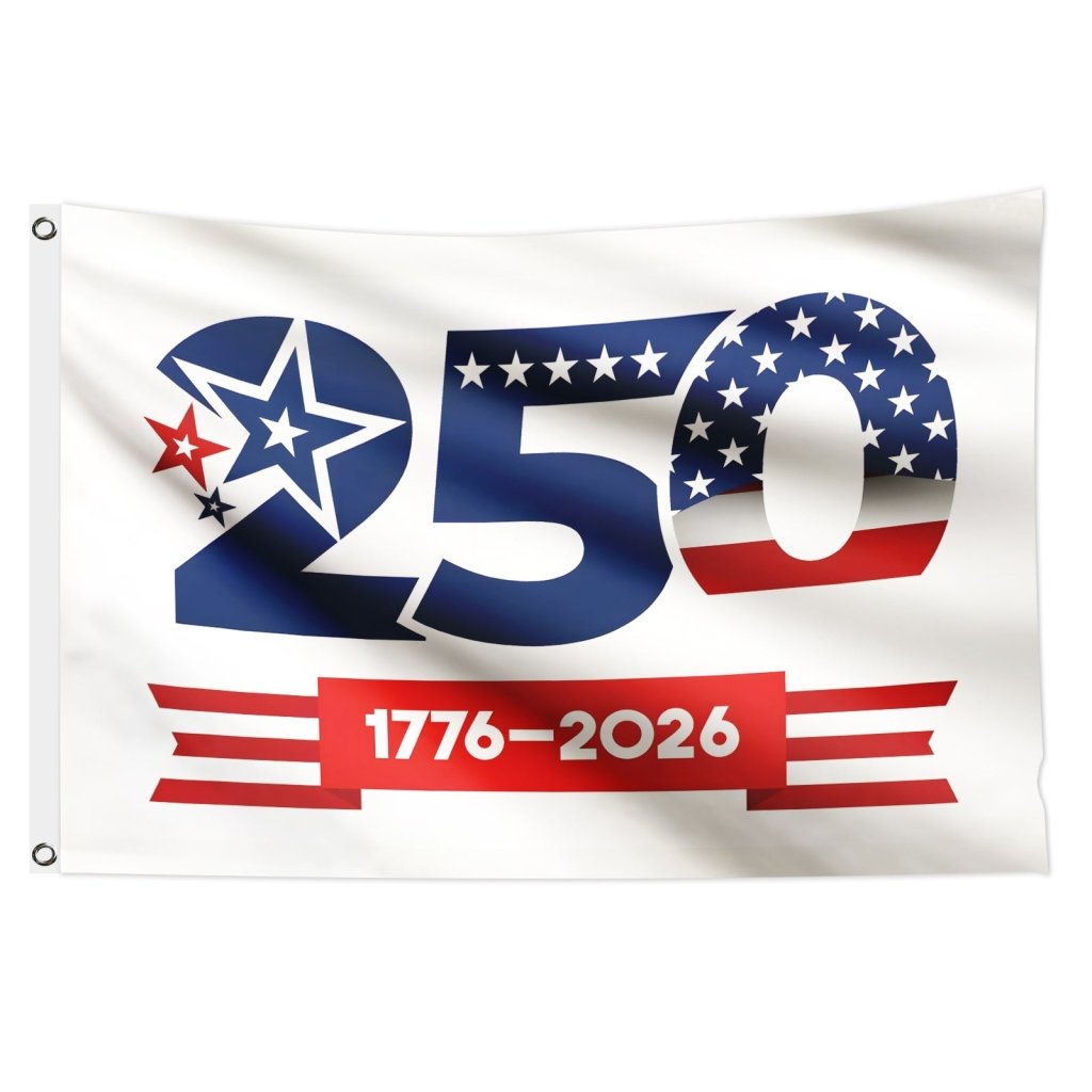 250th Anniversary Flag 1776–2026 American Flag Banner 3x5 FT