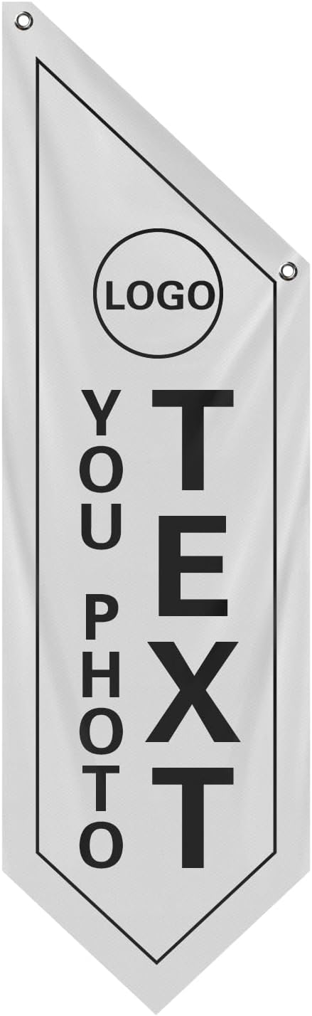 Vintage Black Open Flag, Double-Sided Three-ply (Flag Only)