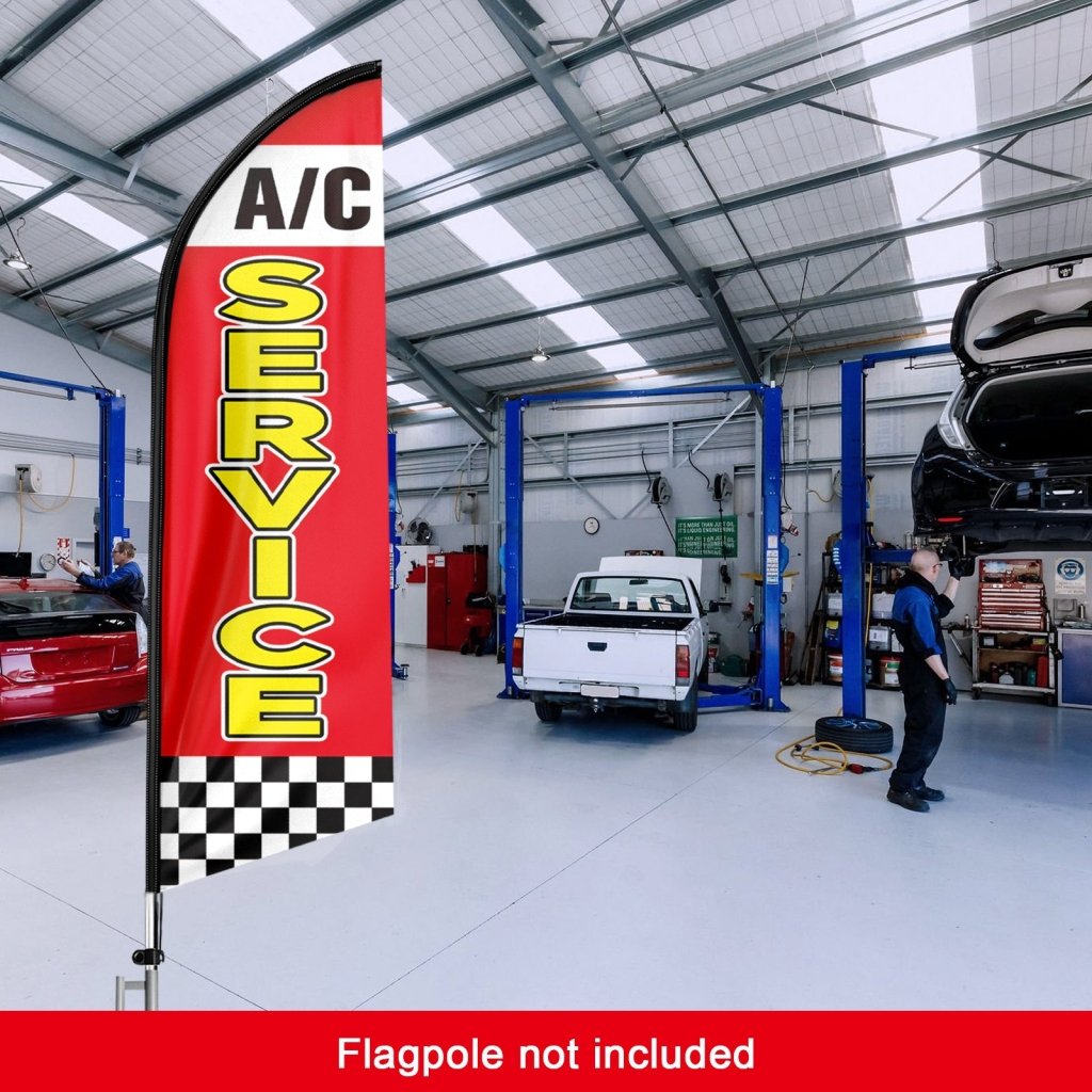 8FT AC Service Swooper Flag (Flagpole Not Included 3.4)