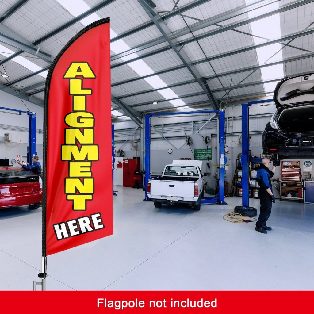 8FT Alignment Here Swooper Flag (Flagpole Not Included 3.4)