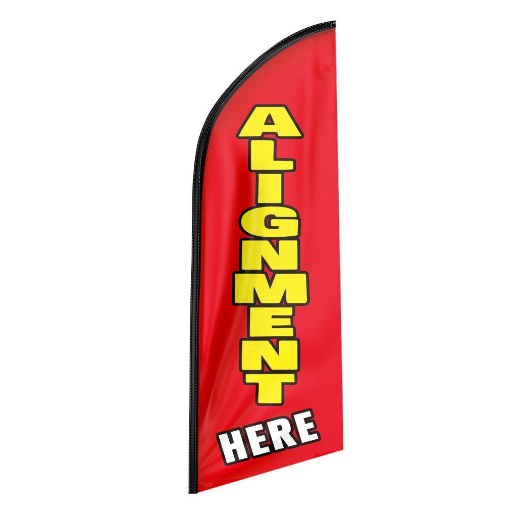 8FT Alignment Here Swooper Flag (Flagpole Not Included 3.4)