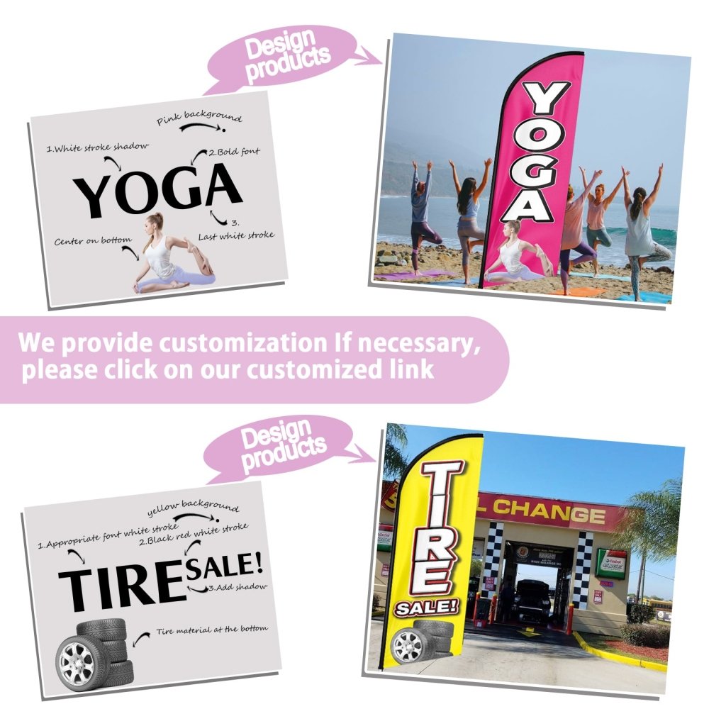 8FT Cakeshop Swooper Flag (Flagpole Not Included 3.4)