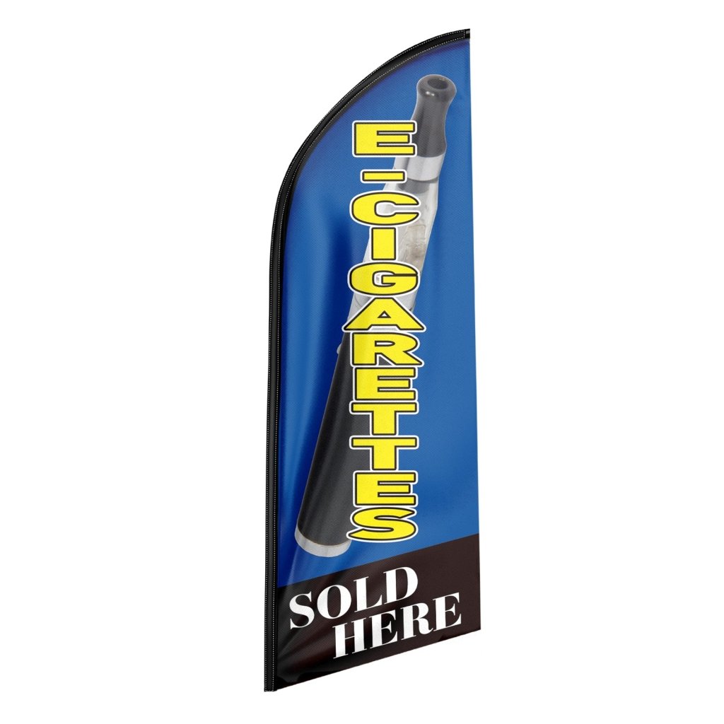 8FT Cigarettes Sold Blue Swooper Flag (Flagpole Not Included 3.4)