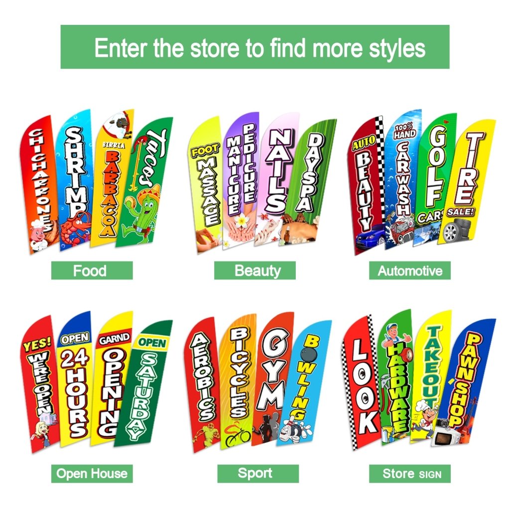 8FT Corn Dogs Swooper Flag (Flagpole Not Included 3.4)