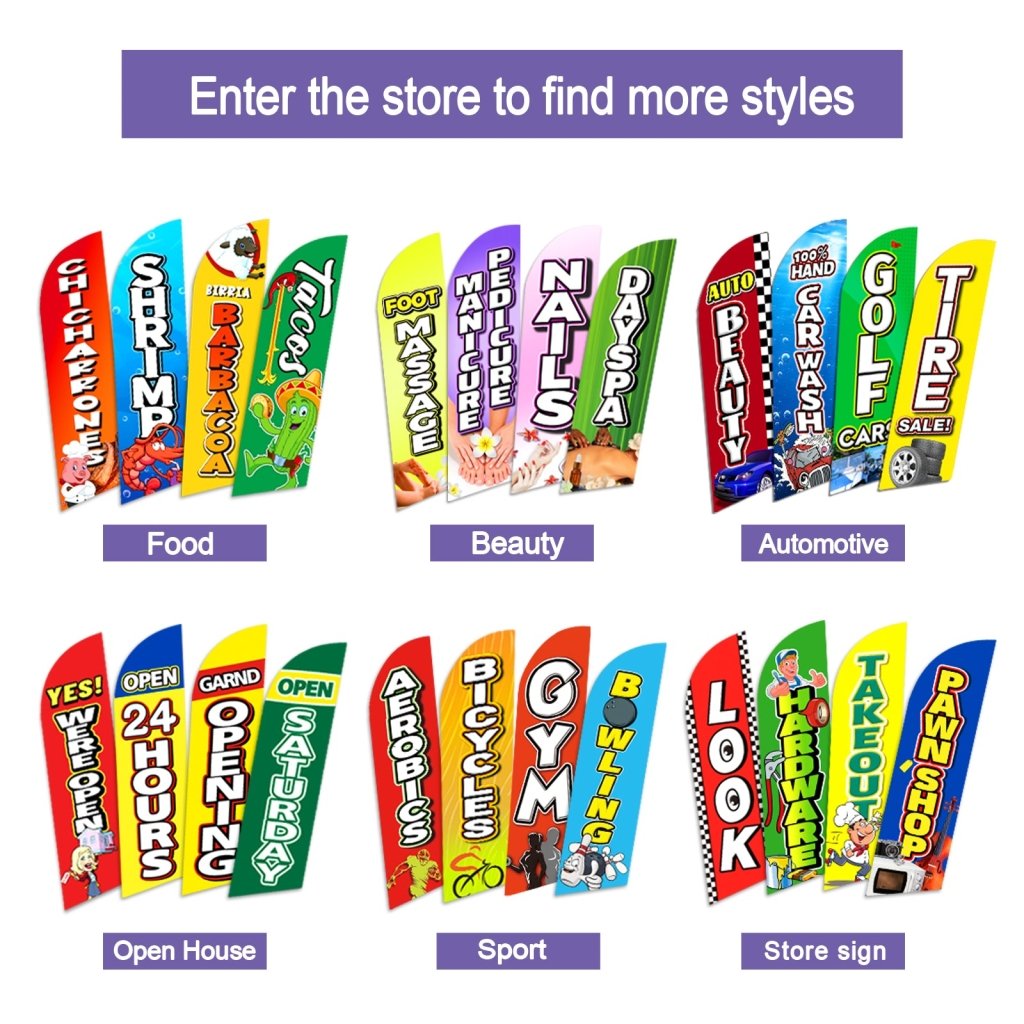 8FT Elderberry Syrup Advertising Swooper Flag (Flagpole Not Included 3.4)