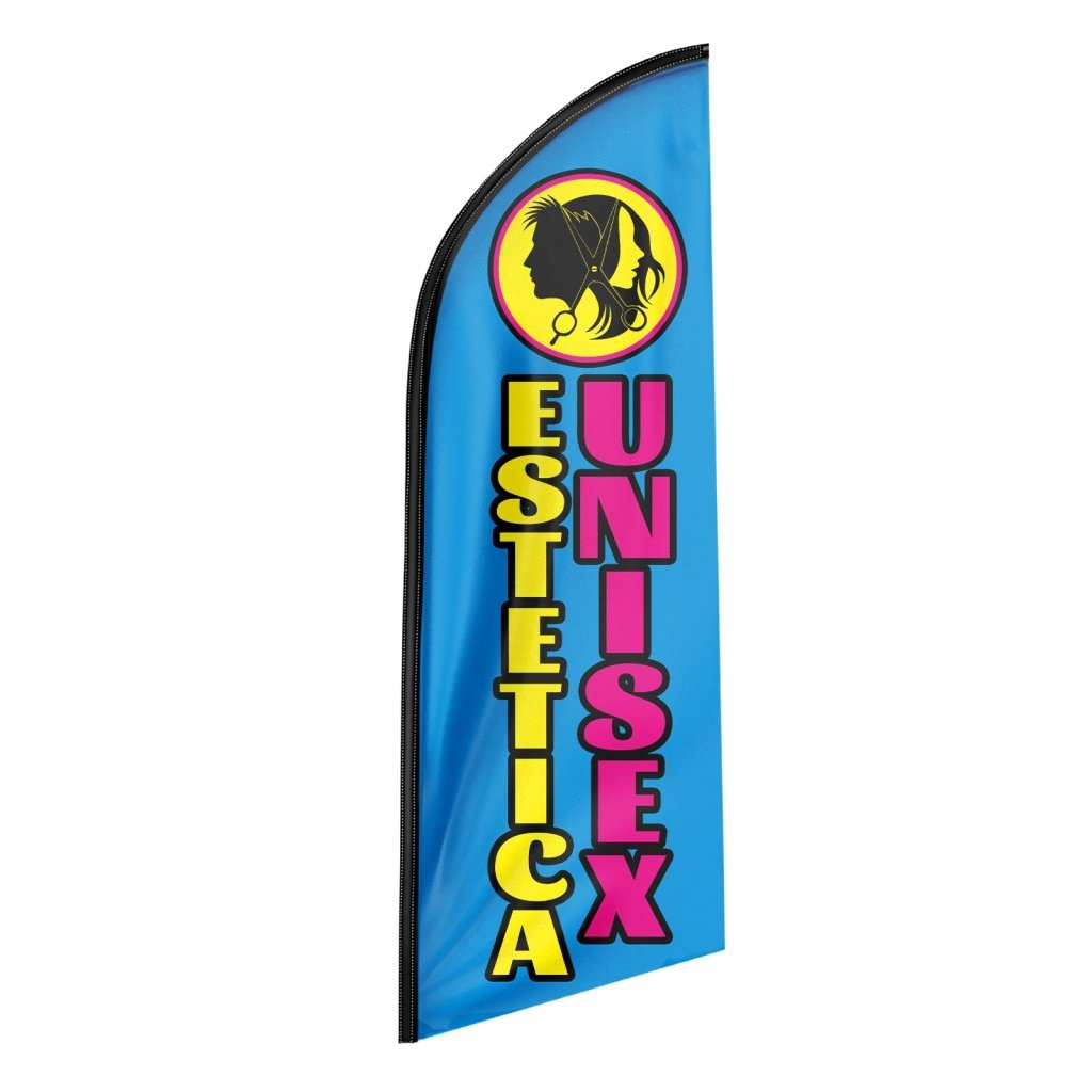 8FT Estetica Unisex Advertising Swooper Flag (Flagpole Not Included 3.4)