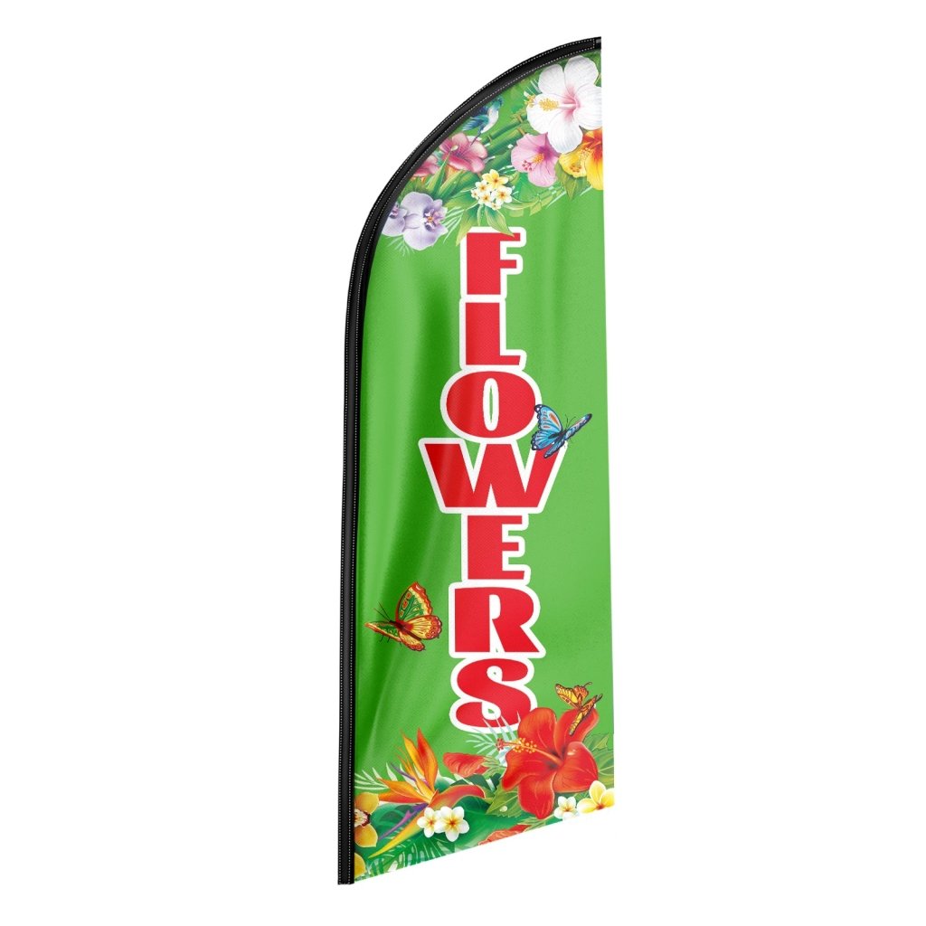 8FT Flowers Swooper Flag(Flagpole Not Included 3.4)