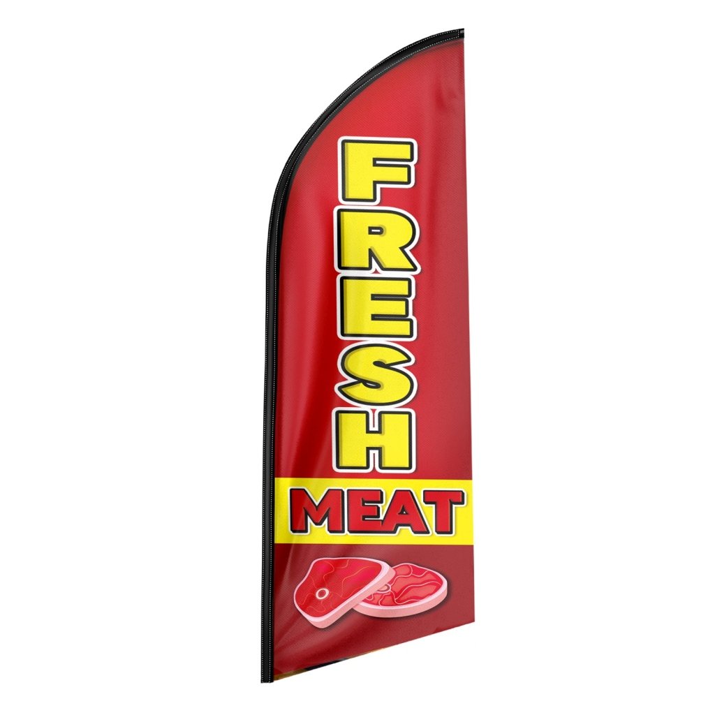 8FT Fresh Meat Swooper Flag (Flagpole Not Included 3.4)