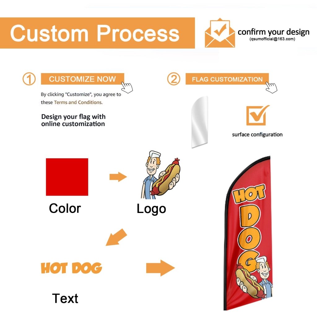 8FT Gift&Cards Advertising Swooper Flag (Flagpole Not Included 3.4)