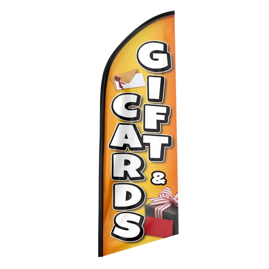 8FT Gift&Cards Advertising Swooper Flag (Flagpole Not Included 3.4)