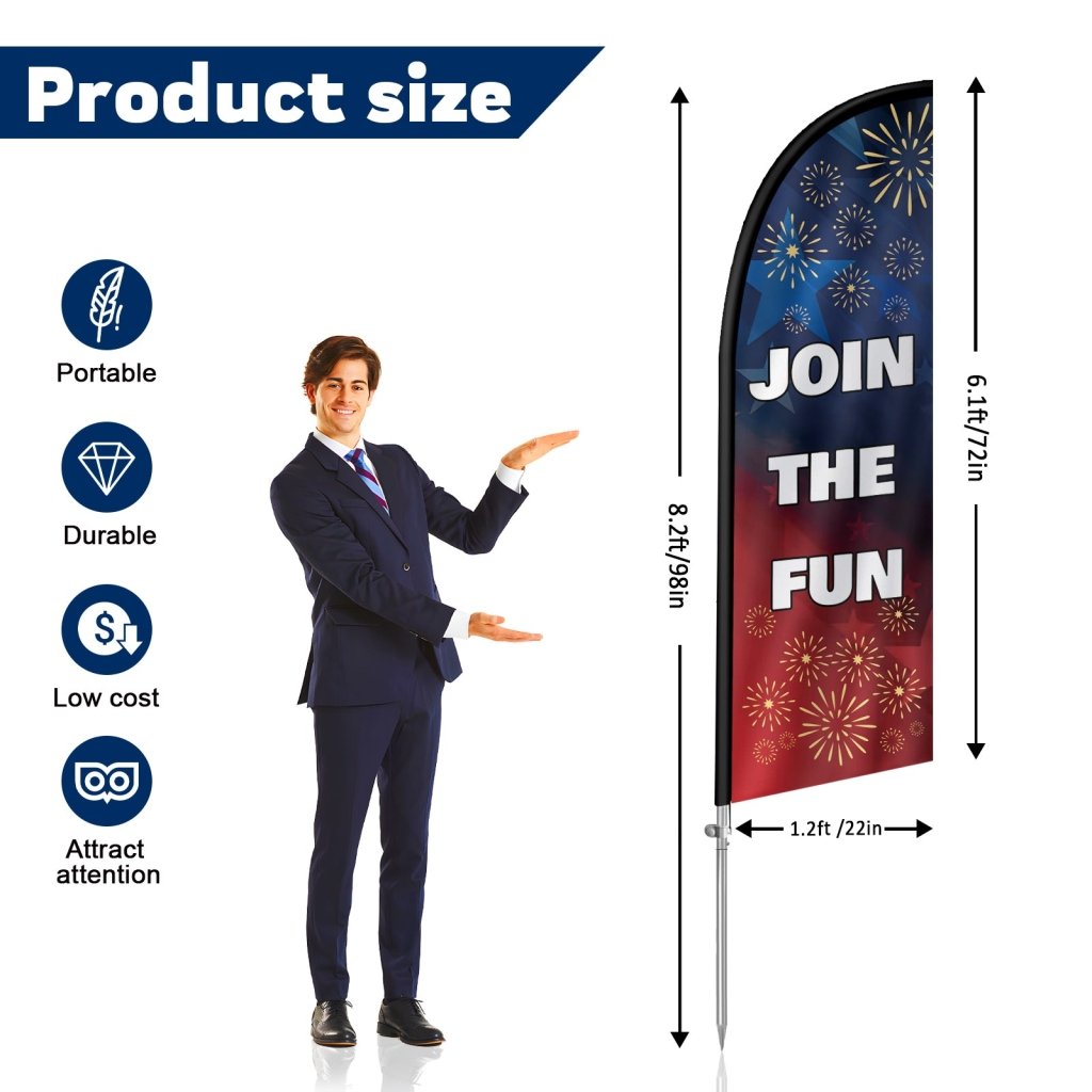 8Ft Join the Fun Presidents Day Festival Banner