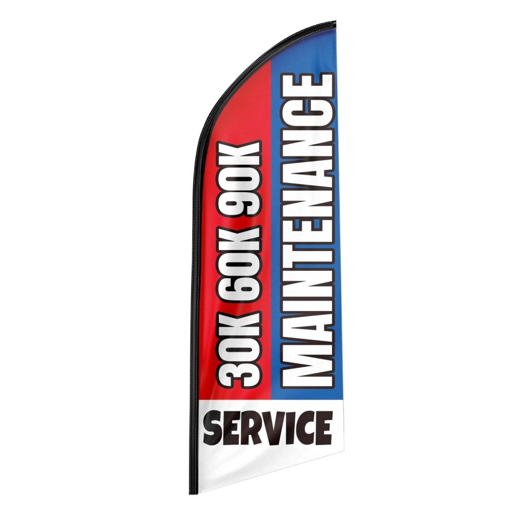 8FT Maintenance Service Swooper Flag (Flagpole Not Included 3.4)