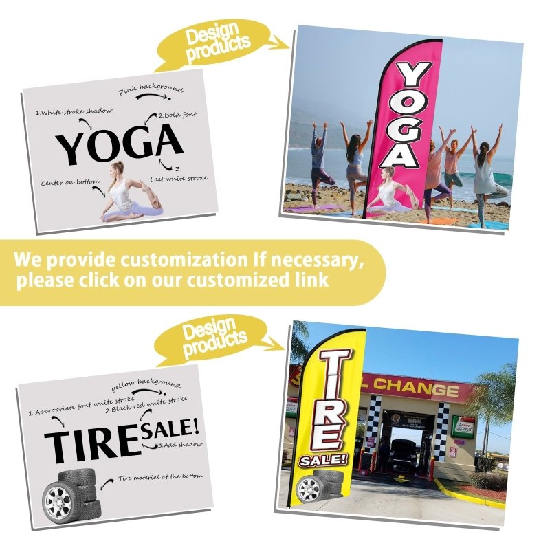 8FT Move In Special Advertising Swooper Flag (Flagpole Not Included 3.4)