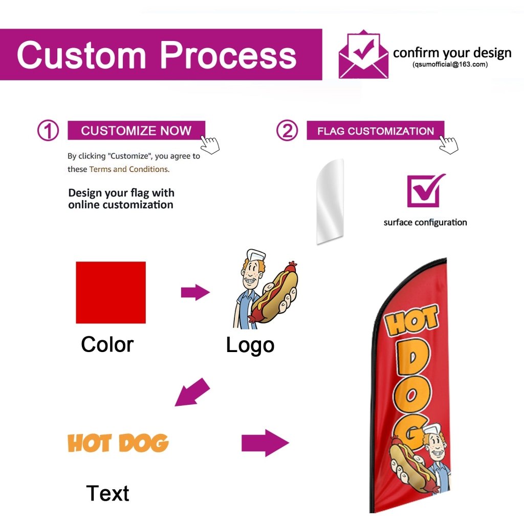 8FT Nails & Spa Advertising Swooper Flag (Flagpole Not Included 3.4)