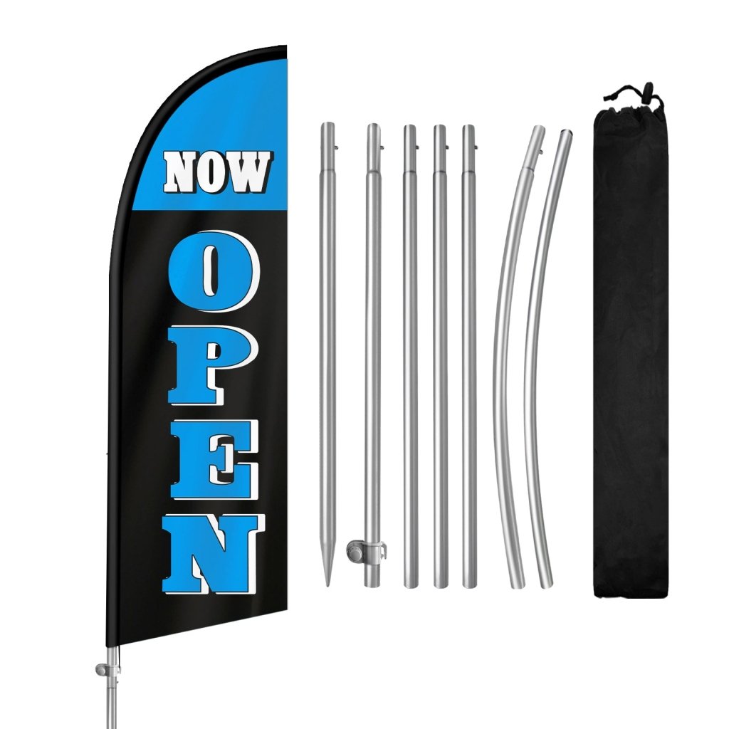 Cheap Open Flags Open & Now Open Flags(8FT) - QSUM