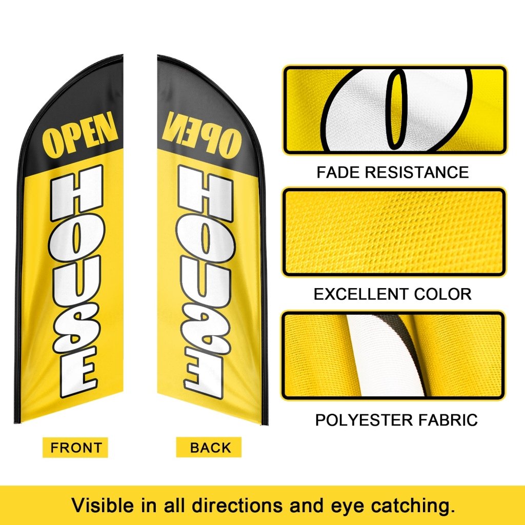 8FT Open House Orange 04 Swooper Flag(Flagpole Not Included 3.4)