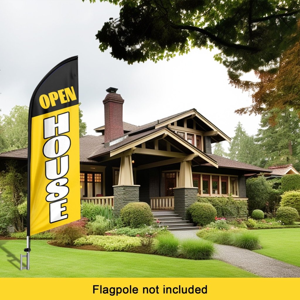 8FT Open House Orange 04 Swooper Flag(Flagpole Not Included 3.4)