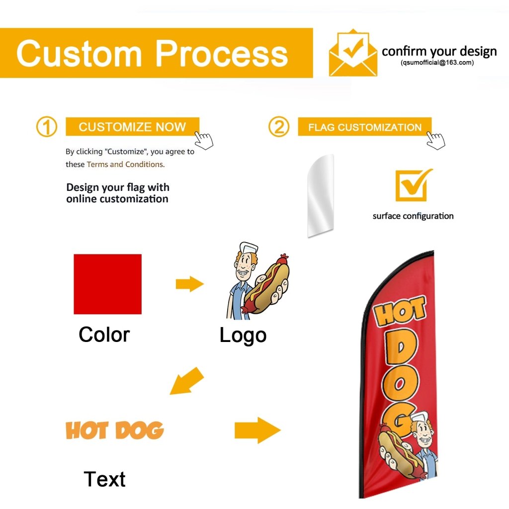 8FT Open House Saturday Orange Swooper Flag(Flagpole Not Included 3.4)