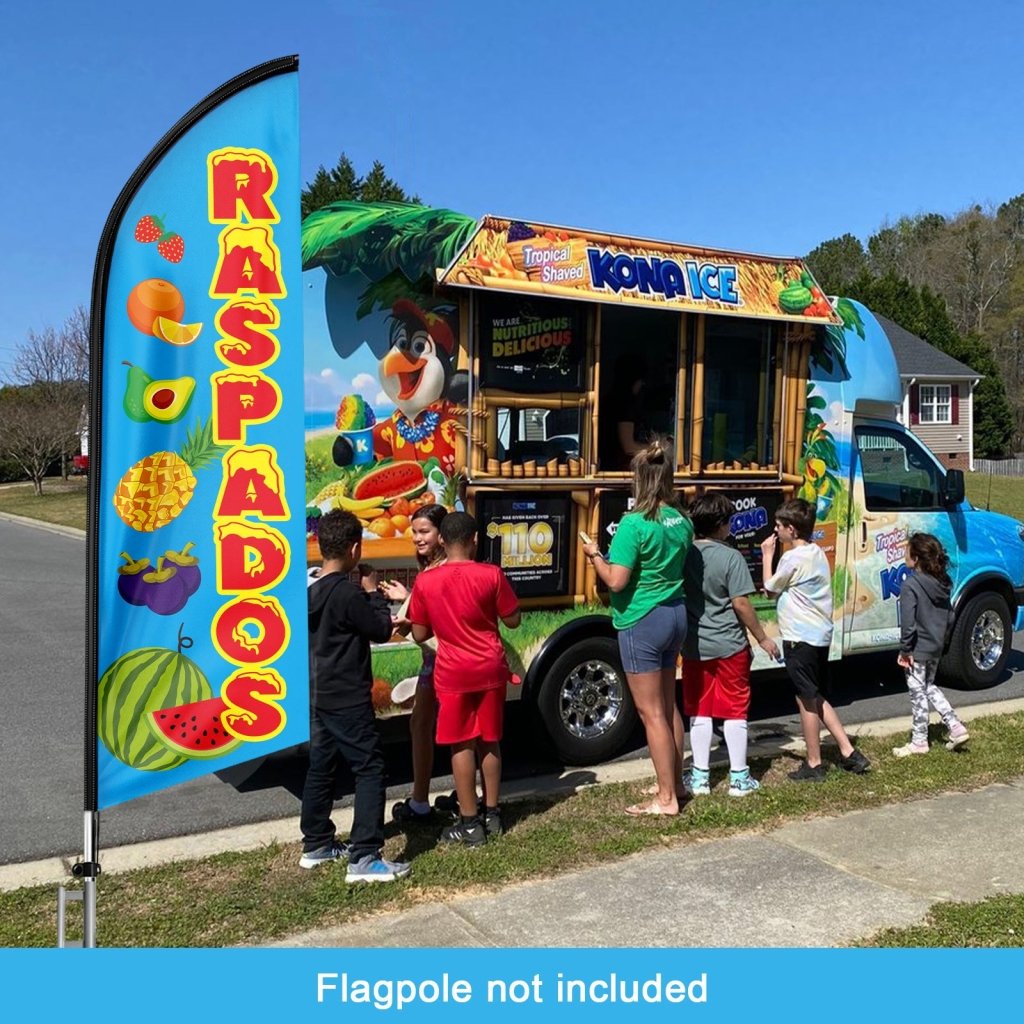 8FT Raspados Swooper Flag (Flagpole Not Included 3.4)