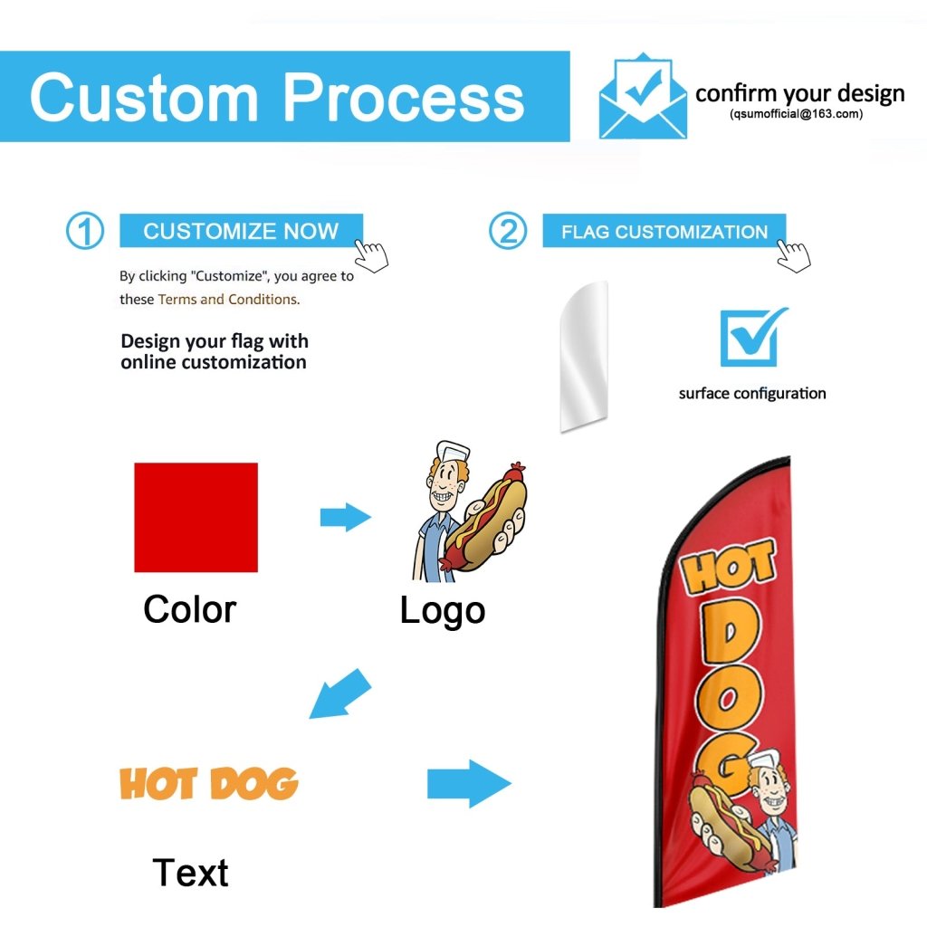 8FT Raspados Swooper Flag (Flagpole Not Included 3.4)