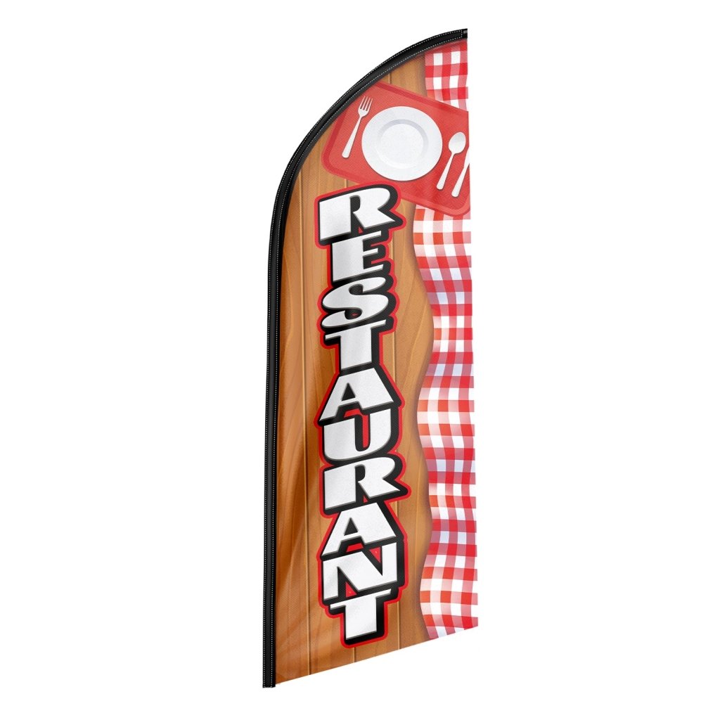 8FT Restaurant 03 Advertising Swooper Flag (Flagpole Not Included 3.4)