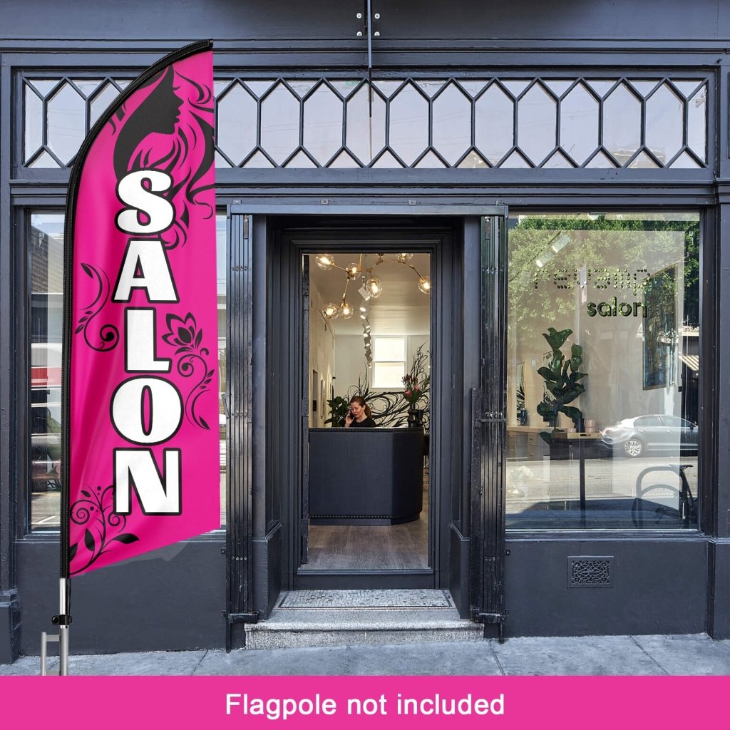 8FT Salon Swooper Flag (Flagpole Not Included 3.4)