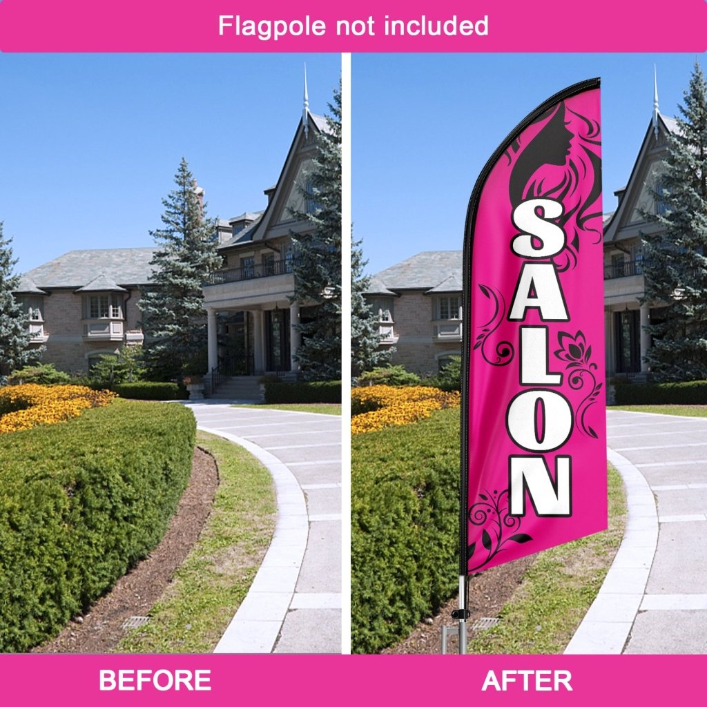 8FT Salon Swooper Flag (Flagpole Not Included 3.4)