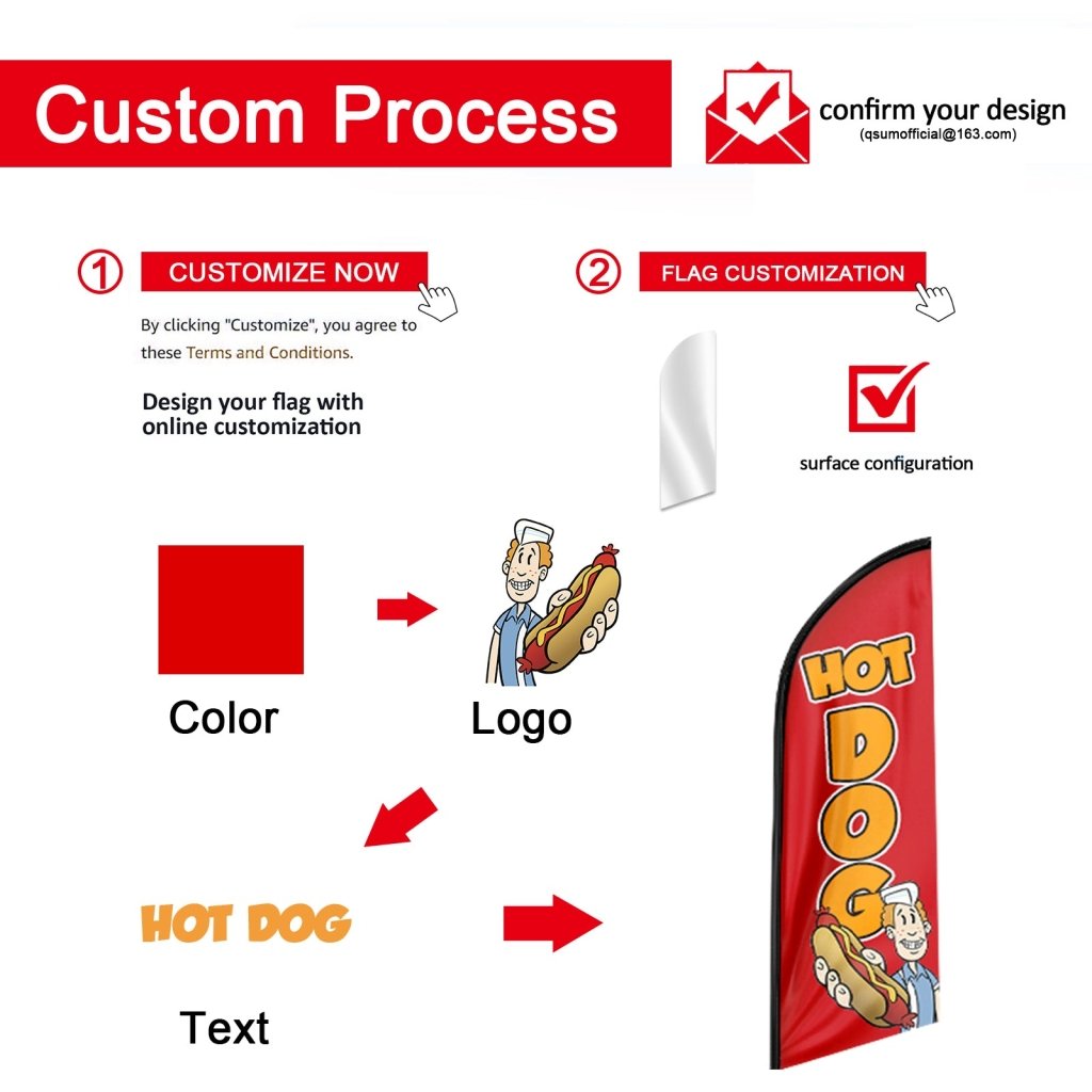 8FT Smoothies Advertising Swooper Flag (Flagpole Not Included 3.4)