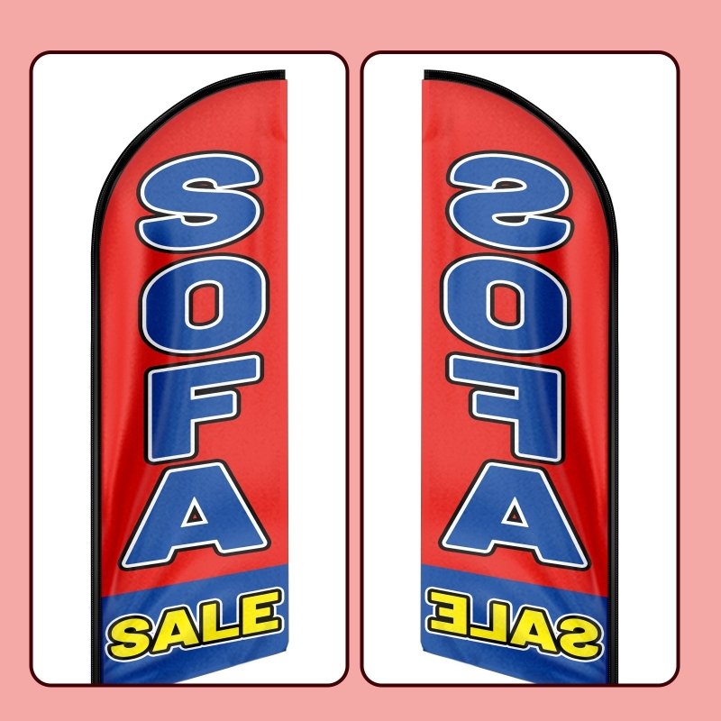 8FT Sofa Sale Advertising Swooper Flag (Flagpole Not Included 3.4)