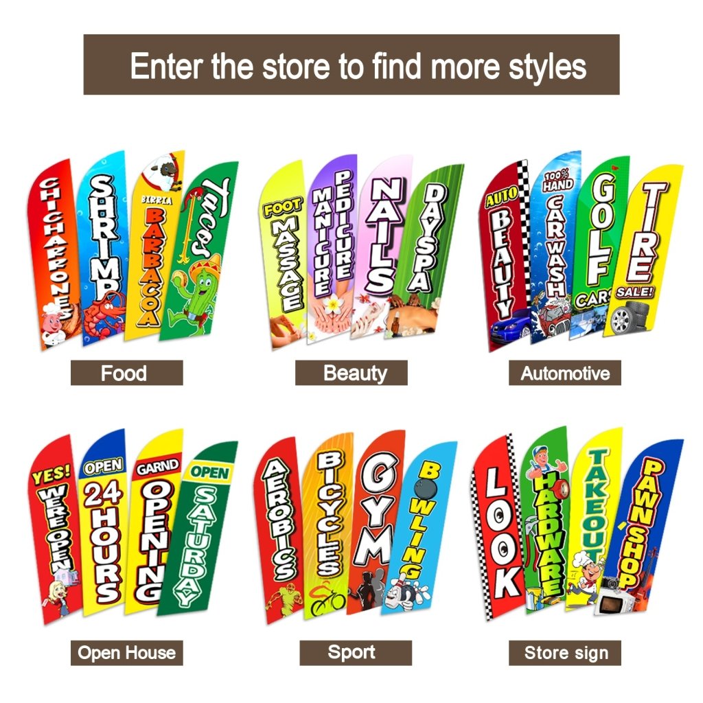 8FT Treats For Dog Cats Swooper Flag(Flagpole Not Included 3.4)