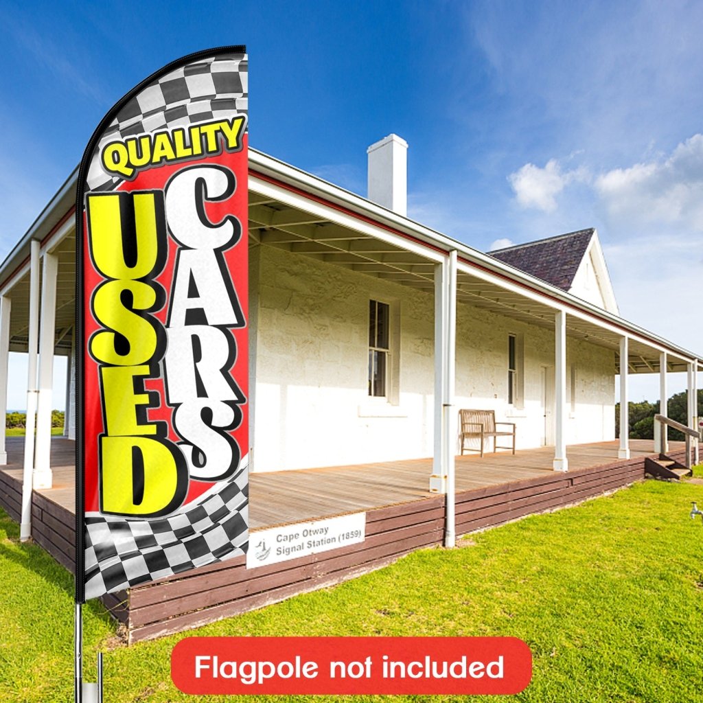 8FT Used Cars Advertising Swooper Flag(Flagpole Not Included 3.4)