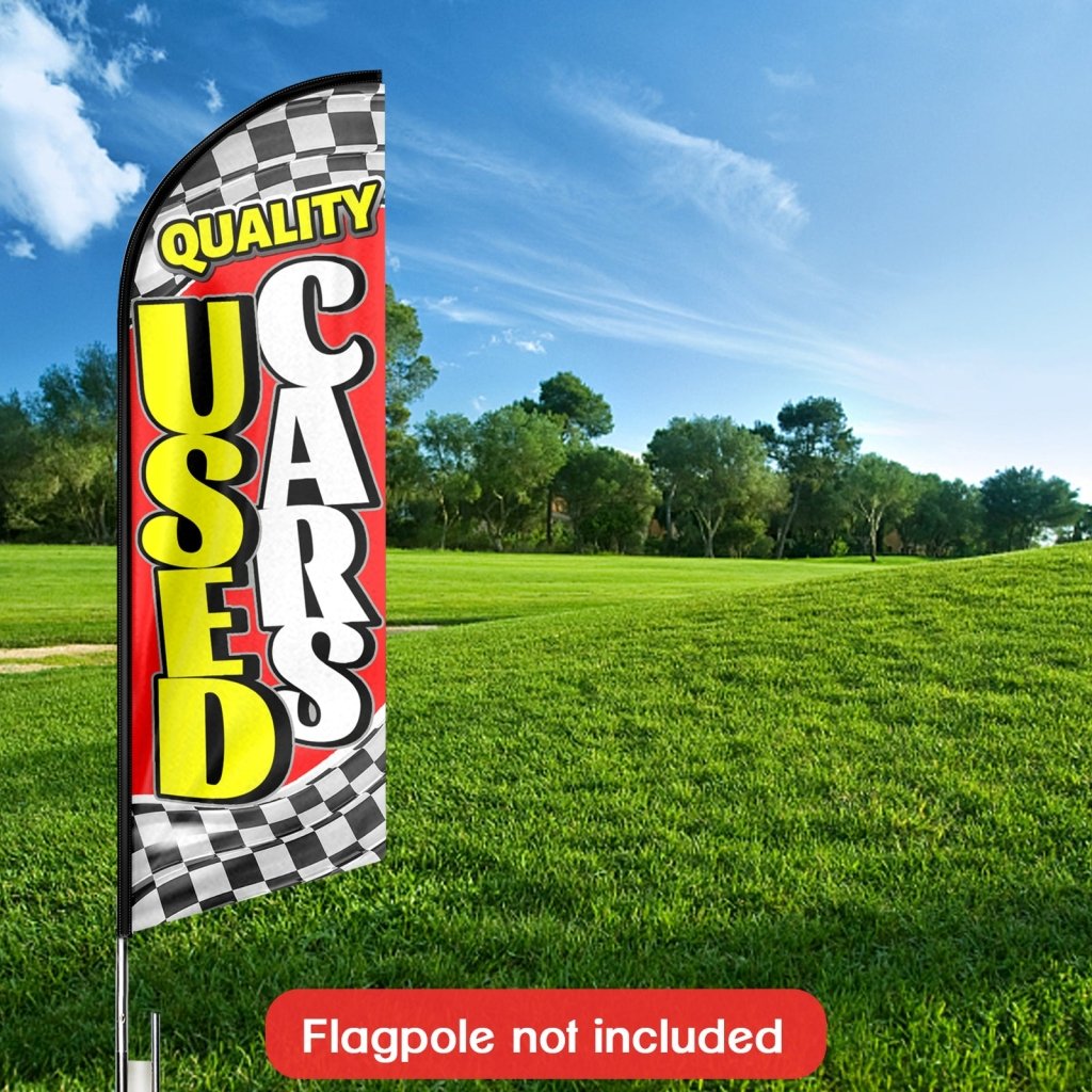 8FT Used Cars Advertising Swooper Flag(Flagpole Not Included 3.4)