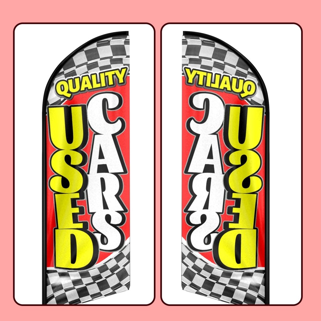 8FT Used Cars Advertising Swooper Flag(Flagpole Not Included 3.4)