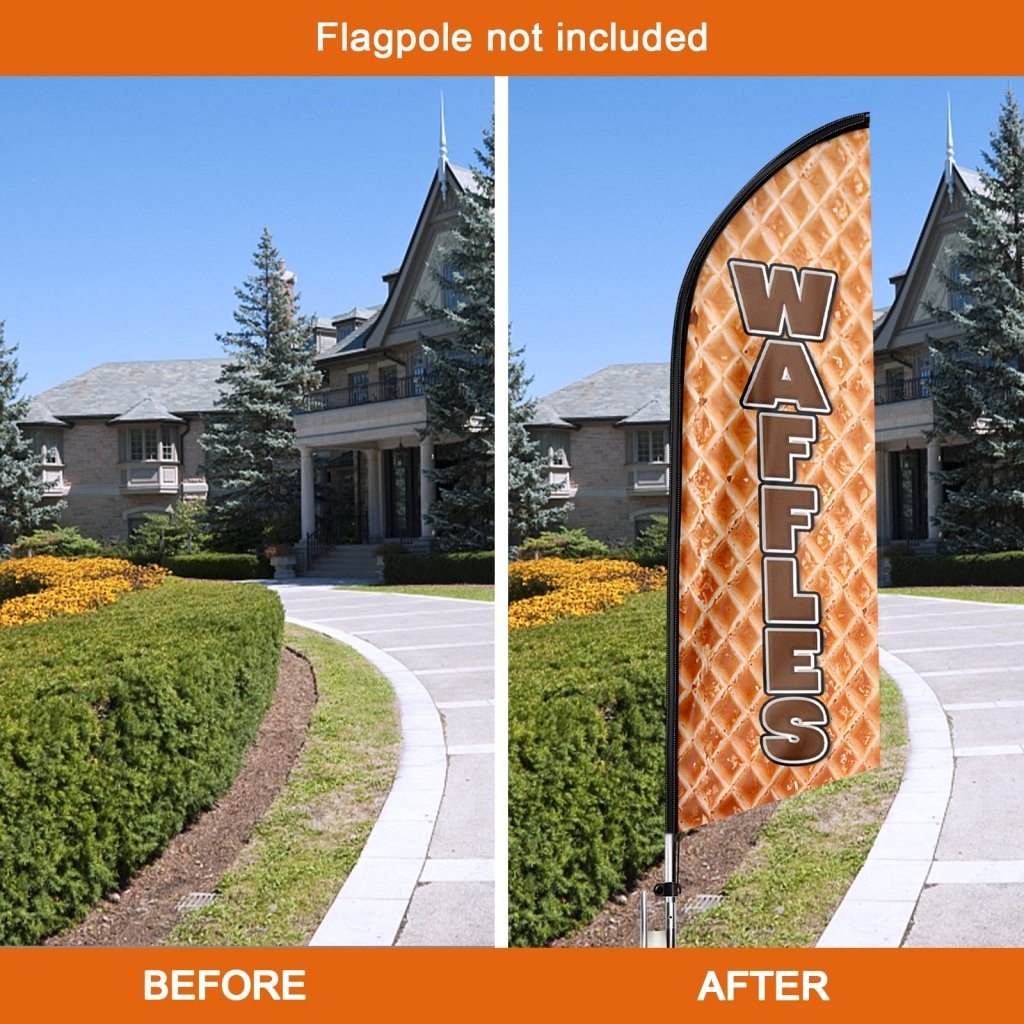 8FT Waffles Swooper Flag (Flagpole Not Included 3.4)