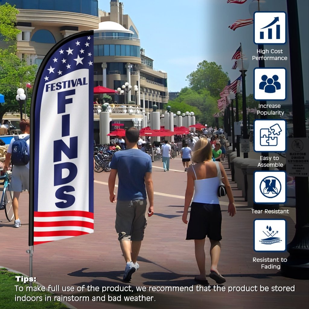 8Ft Washington’s Birthday, Stainless Steel Pole Banner
