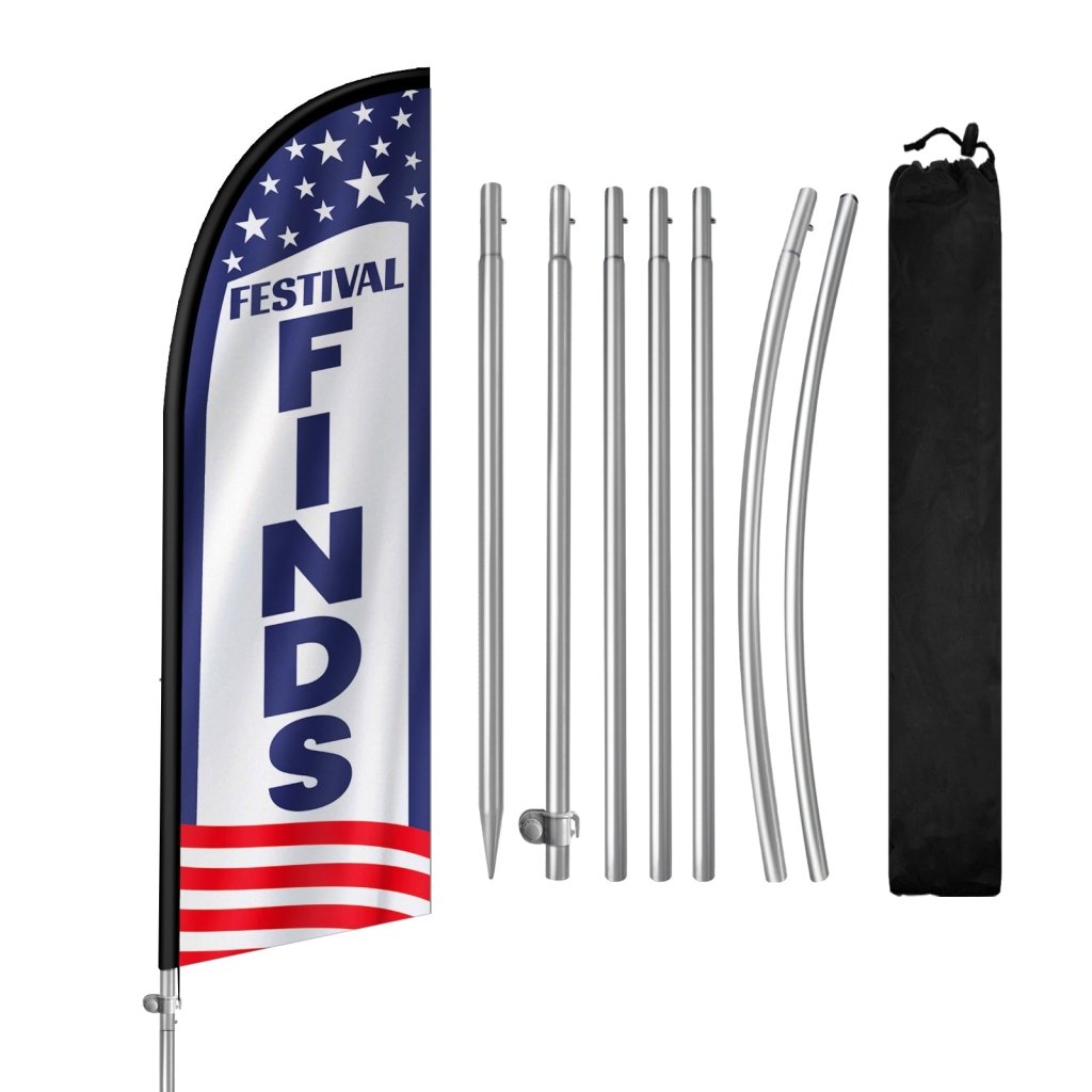 8Ft Washington’s Birthday, Stainless Steel Pole Banner