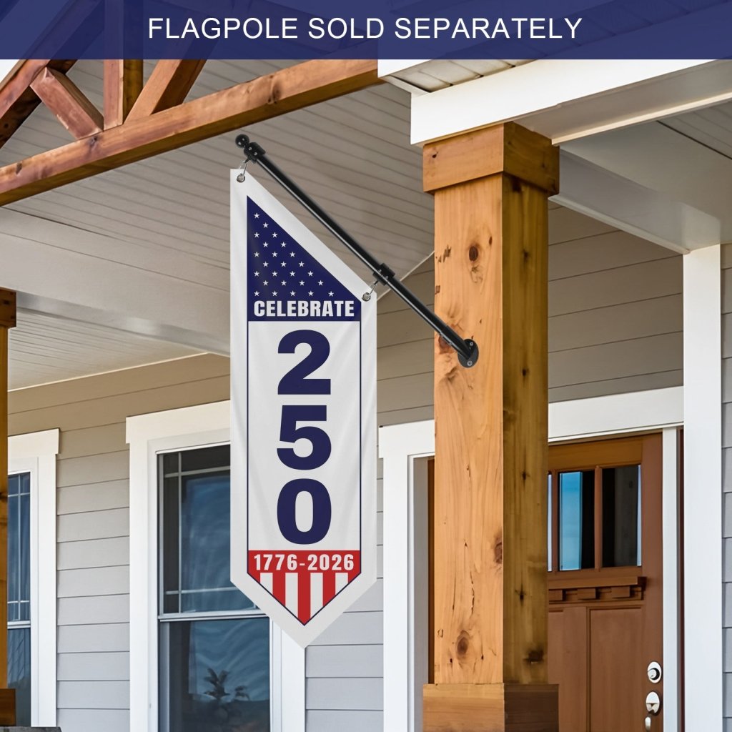 America 250 Anniversary Porch Banner 1776–2026 USA Flag(Flag Only)