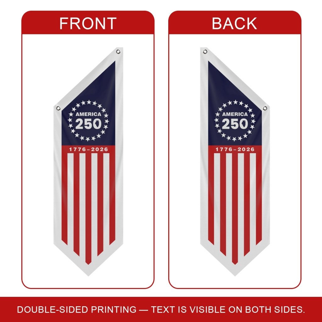 America 250 Banner 1776–2026 Patriotic Porch Flag(Flag Only)