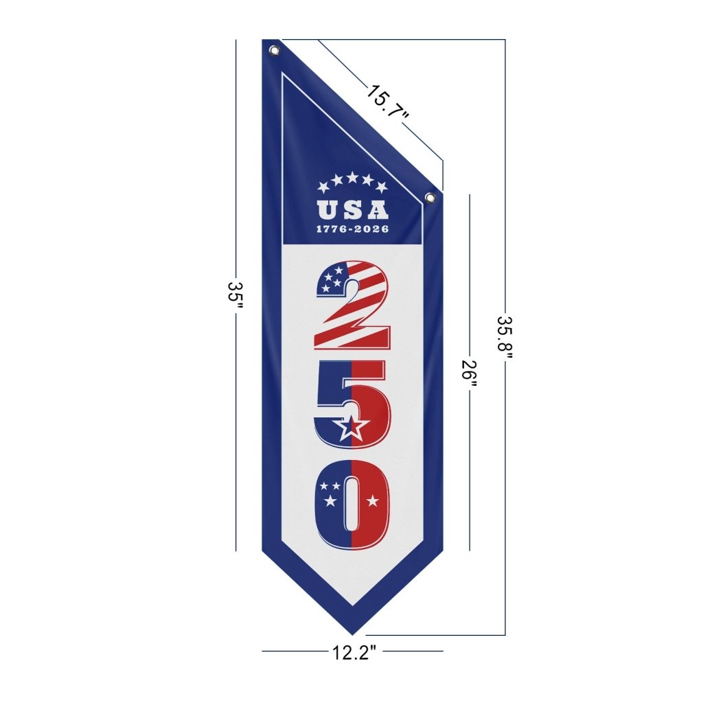 America 250 Banner 1776–2026 Unique Patriotic Porch Flag(Flag Only)